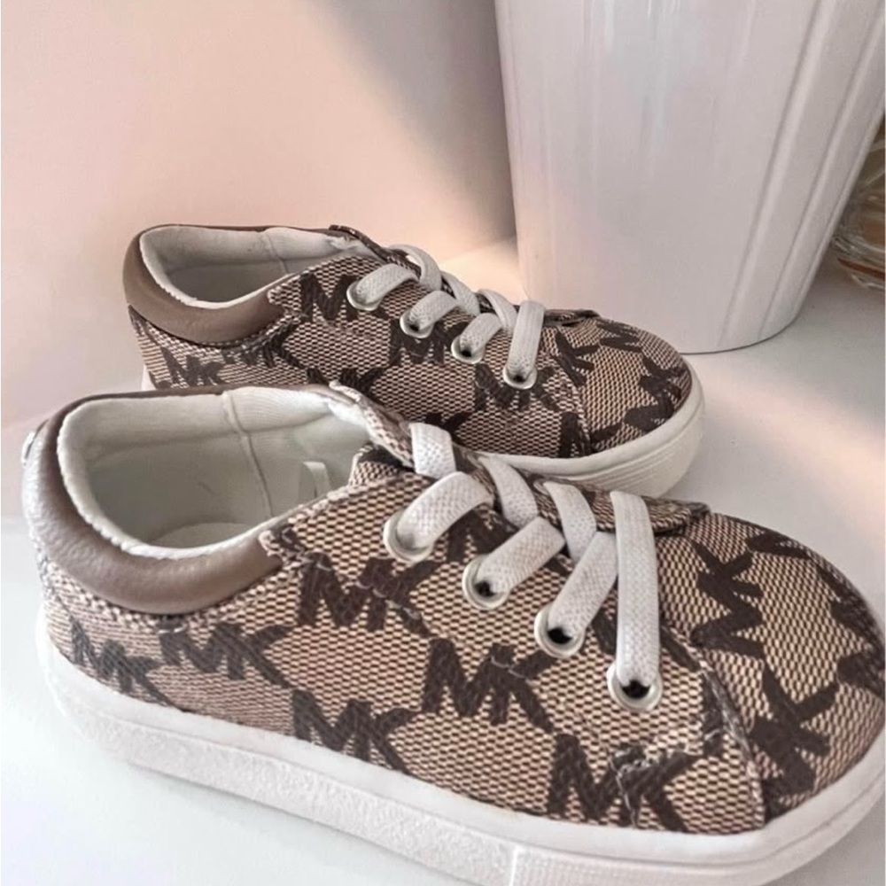 Michael Kors Kids' Tan and Brown Sneakers